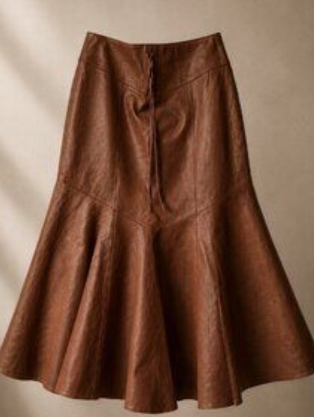 Vintage Leather Skirt Western Mid West Cottgaecore Steampunk